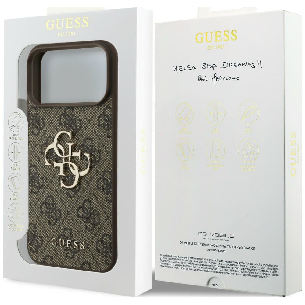 Guess iPhone 17 Pro/iPhone 18 Pro Cover 4G Big Logo Brun