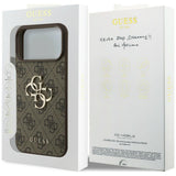 Guess iPhone 17 Pro/iPhone 18 Pro Cover 4G Big Logo Brun