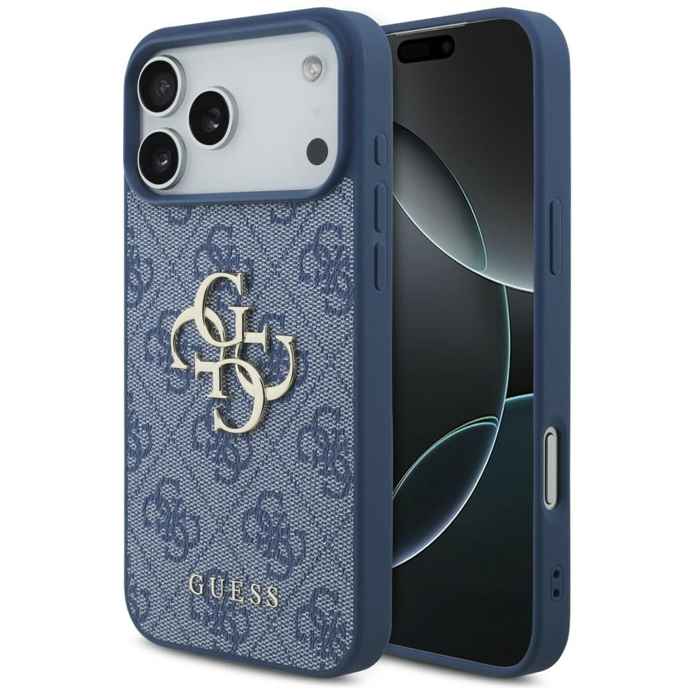 Guess iPhone 17 Pro Max/iPhone 18 Pro Max Cover 4G Big Logo Blå