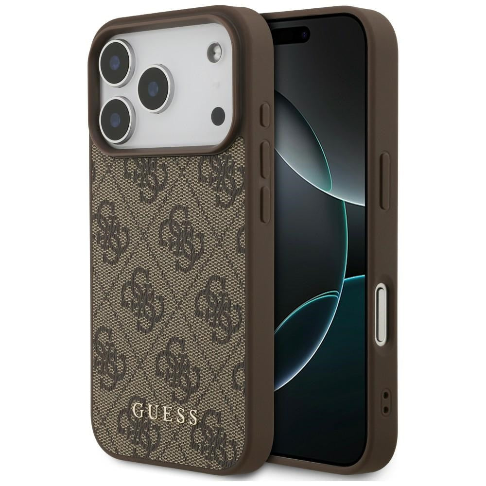 Guess iPhone 17 Pro/iPhone 18 Pro Cover 4G Classic Brun