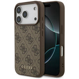 Guess iPhone 17 Pro/iPhone 18 Pro Cover 4G Classic Brun