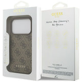 Guess iPhone 17 Pro/iPhone 18 Pro Cover 4G Classic Brun