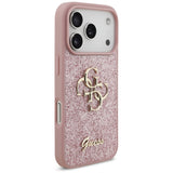 Guess iPhone 17 Pro/iPhone 18 Pro Cover Fixed Glitter Lyserød