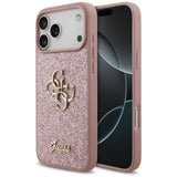 Guess iPhone 17 Pro Max/iPhone 18 Pro Max Cover Fixed Glitter Lyserød