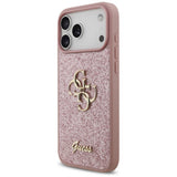 Guess iPhone 17 Pro Max/iPhone 18 Pro Max Cover Fixed Glitter Lyserød