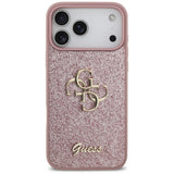 Guess iPhone 17 Pro Max/iPhone 18 Pro Max Cover Fixed Glitter Lyserød