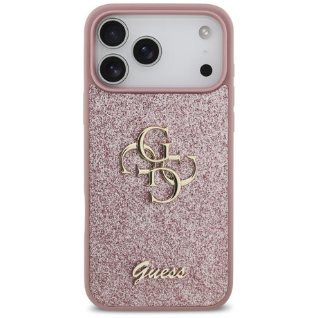Guess iPhone 17 Pro Max/iPhone 18 Pro Max Cover Fixed Glitter Lyserød