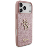 Guess iPhone 17 Pro Max/iPhone 18 Pro Max Cover Fixed Glitter Lyserød