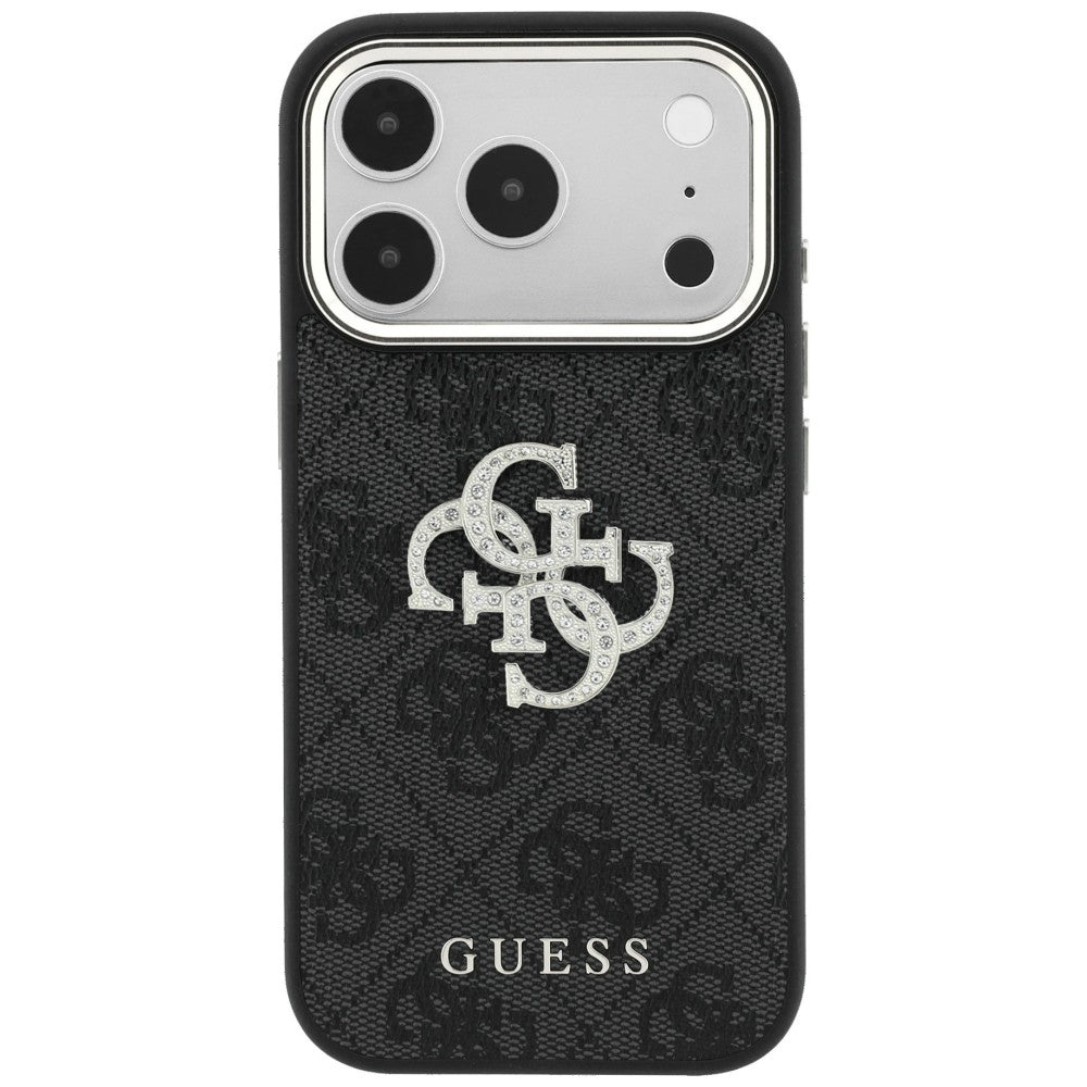Guess iPhone 17 Pro Max/iPhone 18 Pro Max Cover 4G Strass-logo Sort