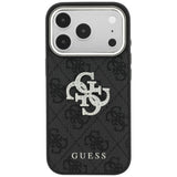 Guess iPhone 17 Pro Max/iPhone 18 Pro Max Cover 4G Strass-logo Sort