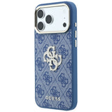 Guess iPhone 17 Pro Max/iPhone 18 Pro Max Cover 4G Strass Logo Blå