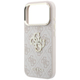 Guess iPhone 17 Pro/iPhone 18 Pro Cover 4G Strass-logo Lyserød