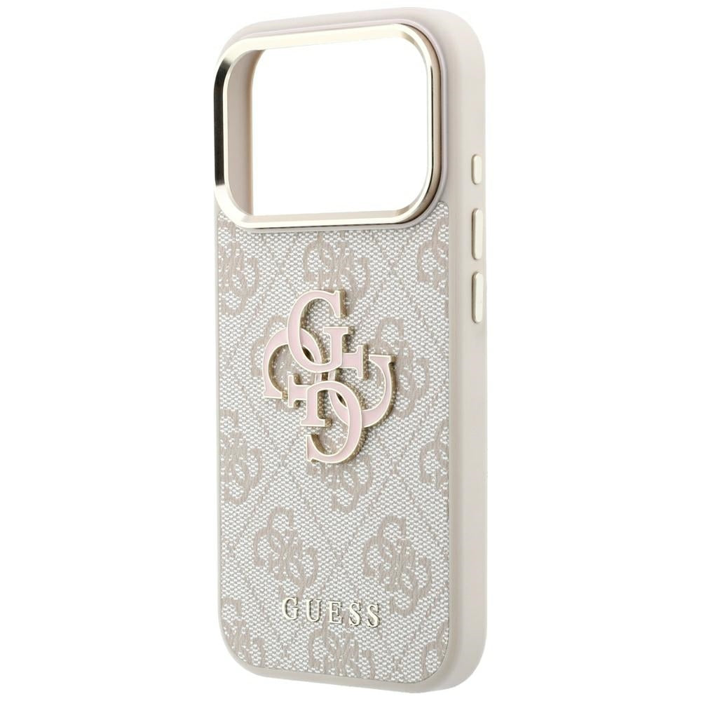 Guess iPhone 17 Pro Max/iPhone 18 Pro Max Cover 4G Resin-logo Lyserød