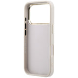 Guess iPhone 17 Pro/iPhone 18 Pro Cover 4G Resin-logo Lyserød