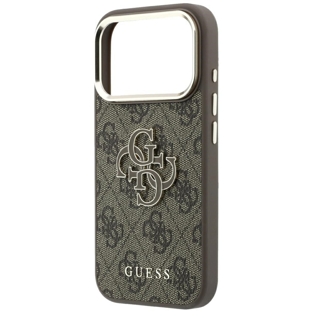 Guess iPhone 17 Pro Max/iPhone 18 Pro Max Cover 4G Resin Logo Brun
