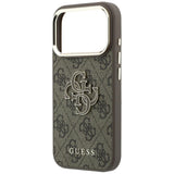 Guess iPhone 17 Pro Max/iPhone 18 Pro Max Cover 4G Resin Logo Brun
