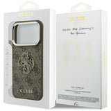 Guess iPhone 17 Pro Max/iPhone 18 Pro Max Cover 4G Resin Logo Brun