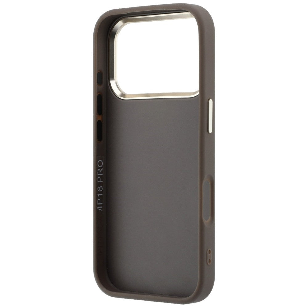 Guess iPhone 17 Pro/iPhone 18 Pro Cover 4G Resin-logo Brun