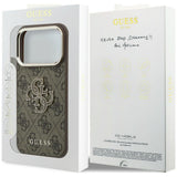 Guess iPhone 17 Pro/iPhone 18 Pro Cover 4G Resin-logo Brun