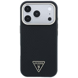 Guess iPhone 17 Pro/iPhone 18 Pro Cover Kevlar Triangle Logo Sort