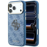 Guess iPhone 17 Pro Max/iPhone 18 Pro Max Cover 4G Resin Logo Blå