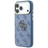 Guess iPhone 17 Pro Max/iPhone 18 Pro Max Cover 4G Resin Logo Blå