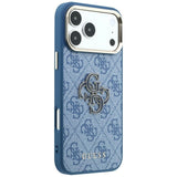 Guess iPhone 17 Pro Max/iPhone 18 Pro Max Cover 4G Resin Logo Blå