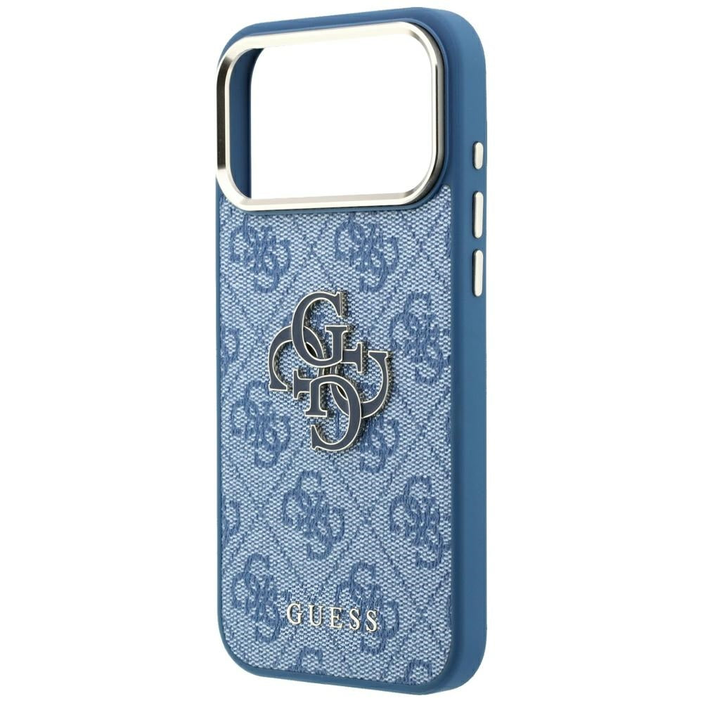 Guess iPhone 17 Pro/iPhone 18 Pro Cover 4G Resin Logo Blå