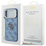 Guess iPhone 17 Pro/iPhone 18 Pro Cover 4G Resin Logo Blå