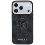 Guess iPhone 17 Pro Max/iPhone 18 Pro Max Cover 4G Resin Logo Sort