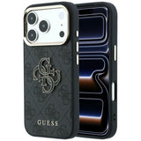 Guess iPhone 17 Pro/iPhone 18 Pro Cover 4G Resin Logo Sort