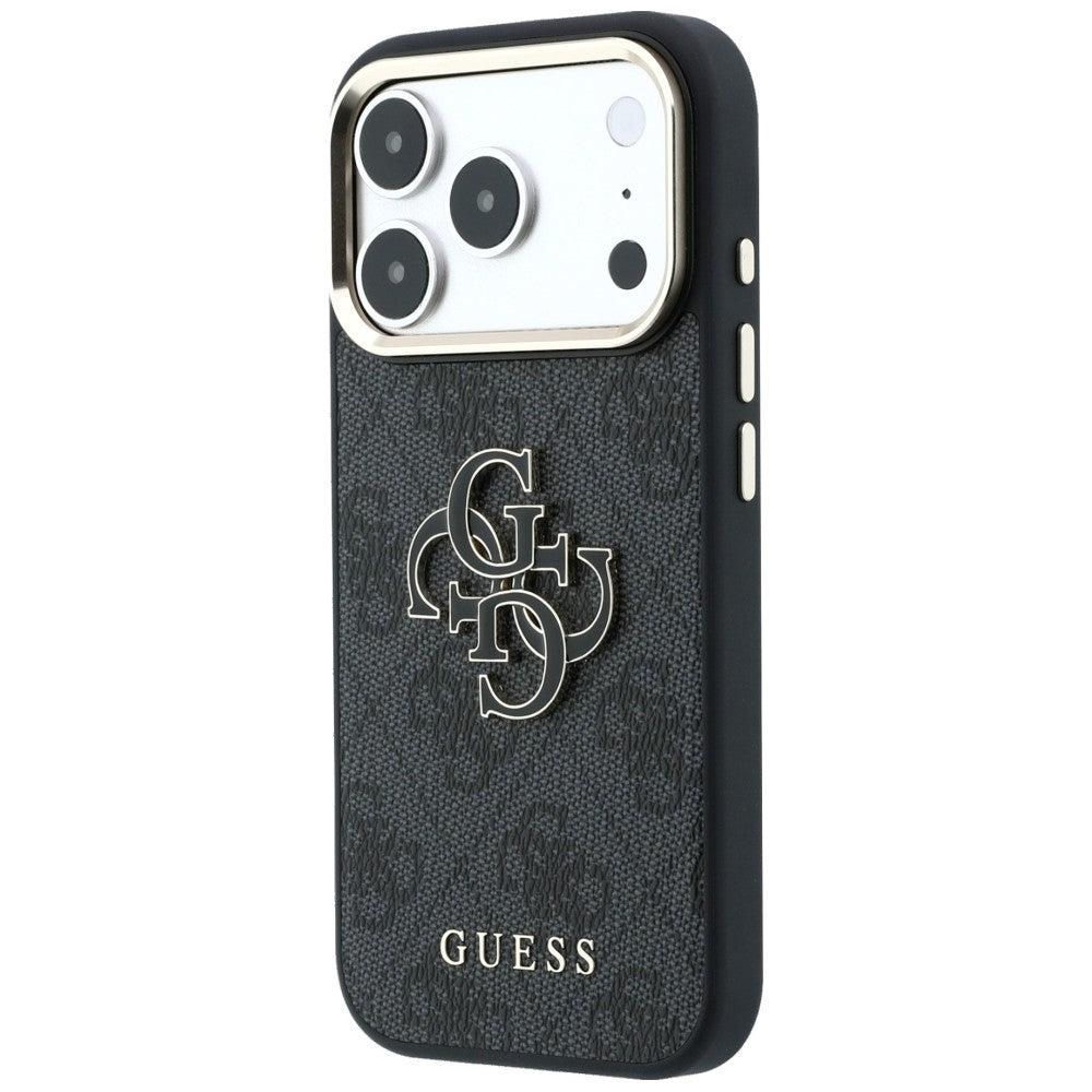 Guess iPhone 17 Pro/iPhone 18 Pro Cover 4G Resin Logo Sort