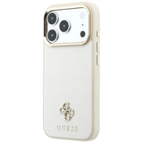 Guess iPhone 17 Pro Max/iPhone 18 Pro Max Cover Saffiano 4G Classic Logo Beige