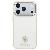 Guess iPhone 17 Pro Max/iPhone 18 Pro Max Cover Saffiano 4G Classic Logo Beige