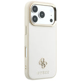 Guess iPhone 17 Pro Max/iPhone 18 Pro Max Cover Saffiano 4G Classic Logo Beige