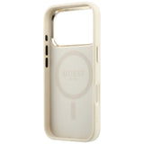 Guess iPhone 17 Pro Max/iPhone 18 Pro Max Cover Saffiano 4G Classic Logo Beige