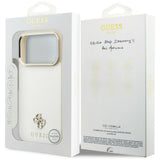 Guess iPhone 17 Pro Max/iPhone 18 Pro Max Cover Saffiano 4G Classic Logo Beige
