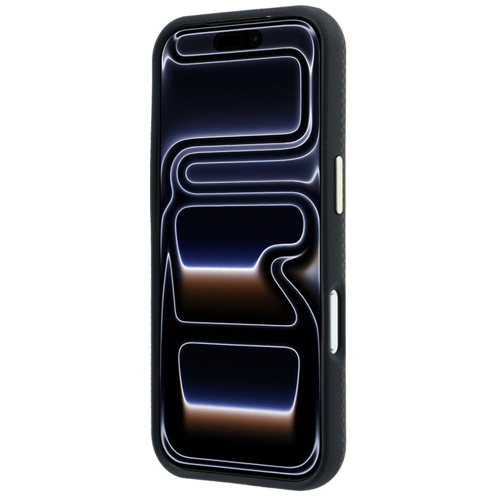 Guess iPhone 17 Pro/iPhone 18 Pro Cover Kevlar Triangle Logo Brun