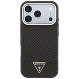 Guess iPhone 17 Pro Max/iPhone 18 Pro Max Cover Kevlar Triangle Logo Brun
