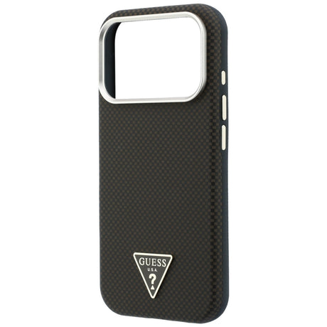 Guess iPhone 17 Pro Max/iPhone 18 Pro Max Cover Kevlar Triangle Logo Brun