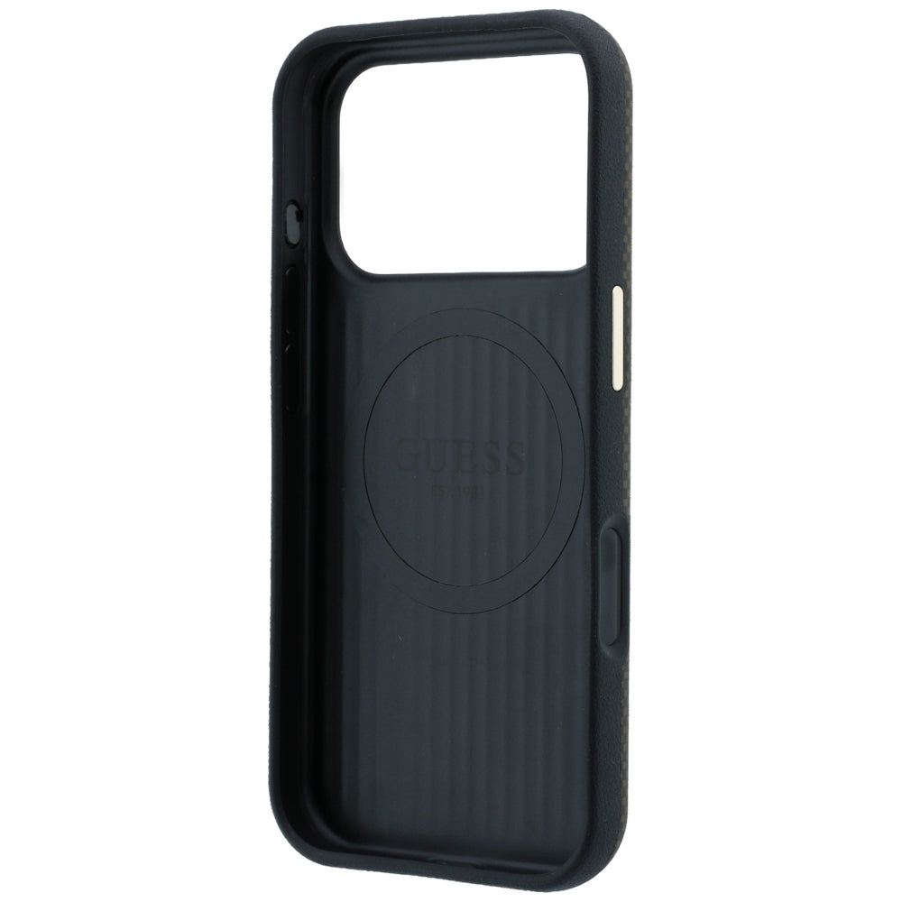 Guess iPhone 17 Pro Max/iPhone 18 Pro Max Cover Kevlar Triangle Logo Brun