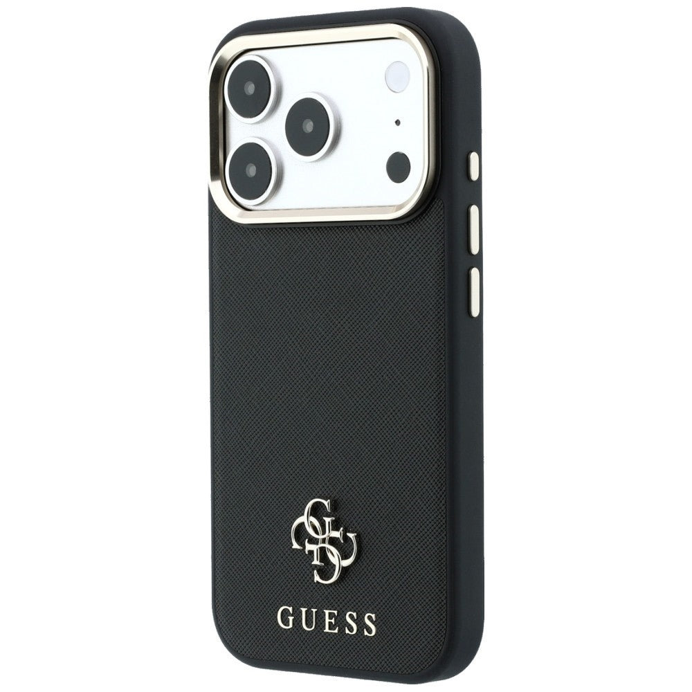 Guess iPhone 17 Pro Max/iPhone 18 Pro Max Cover Saffiano 4G Classic Logo Sort