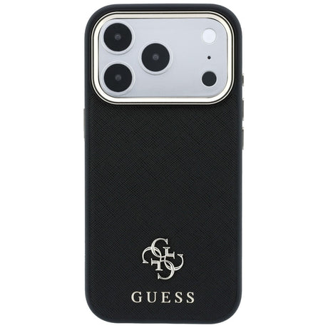 Guess iPhone 17 Pro Max/iPhone 18 Pro Max Cover Saffiano 4G Classic Logo Sort