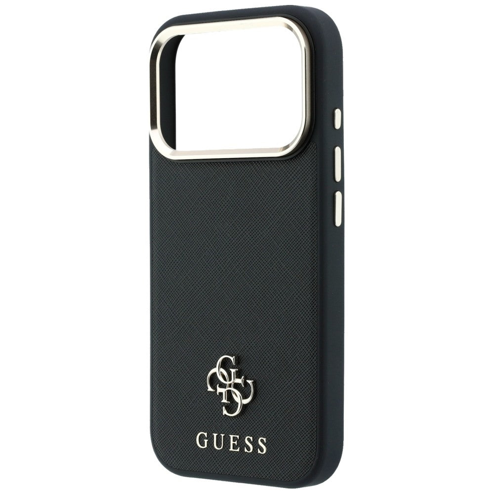 Guess iPhone 17 Pro Max/iPhone 18 Pro Max Cover Saffiano 4G Classic Logo Sort