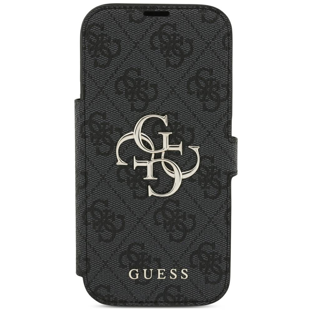 Guess iPhone 17 Pro/iPhone 18 Pro Etui Book 4G Metal Logo Sort