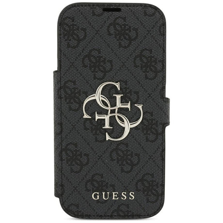 Guess iPhone 17 Pro/iPhone 18 Pro Etui Book 4G Metal Logo Sort