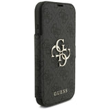 Guess iPhone 17 Pro/iPhone 18 Pro Etui Book 4G Metal Logo Sort