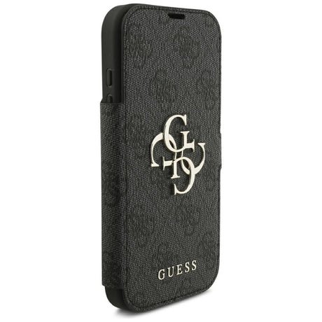 Guess iPhone 17 Pro/iPhone 18 Pro Etui Book 4G Metal Logo Sort