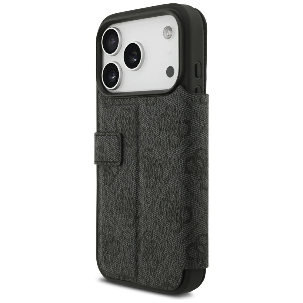 Guess iPhone 17 Pro/iPhone 18 Pro Etui Book 4G Metal Logo Sort