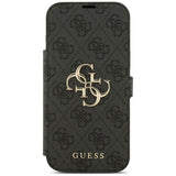 Guess iPhone 17 Pro Max/iPhone 18 Pro Max Etui Book 4G Metal Logo Sort